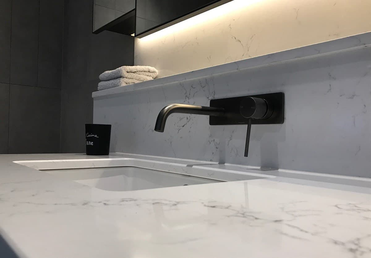 Minimalist Marble Bathroom