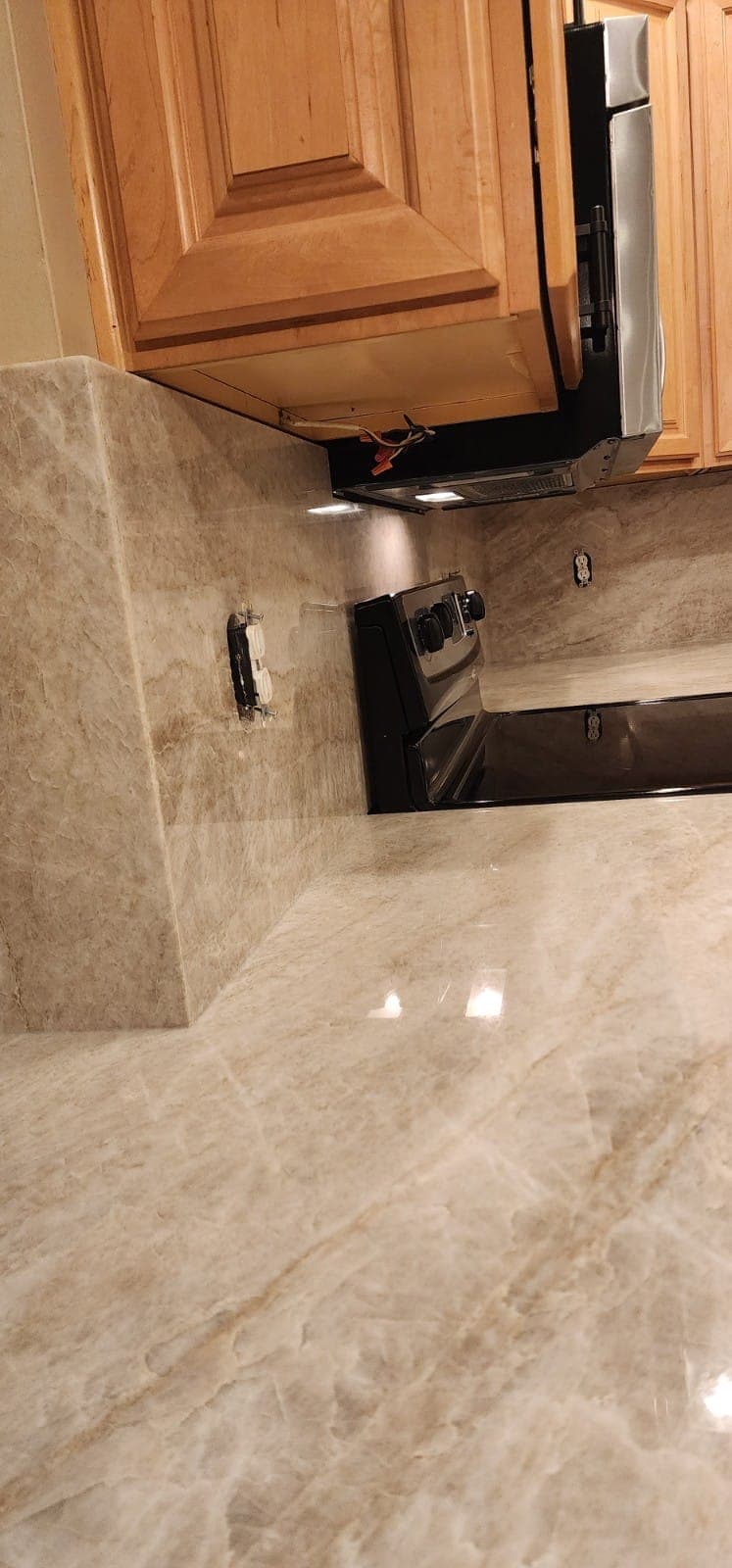 Modern Grey Quartz Kitchen